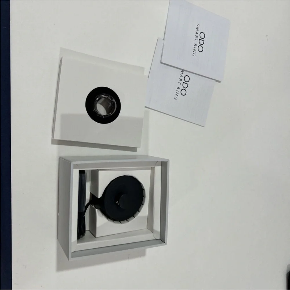 NIB* ODO Smart Ring - Black Size 7 (55mm) Health Monitoring. w Charger.